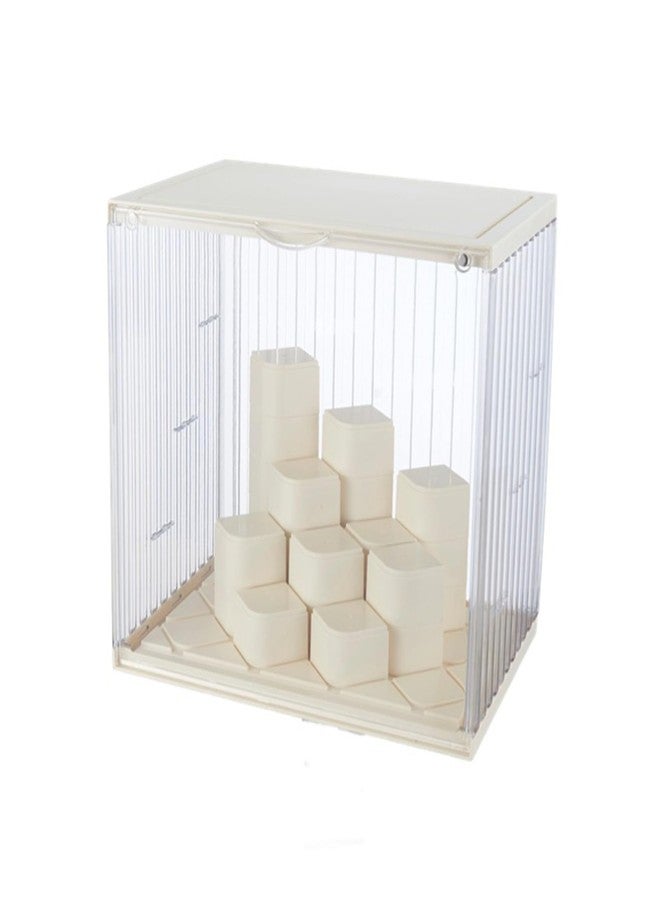 FQDGTFA Super Large Display Case for Figures Stackable Acrylic Figure Display Shelf with 20 Movable Column Hobby Display Box with Magnetic Door - Image 1